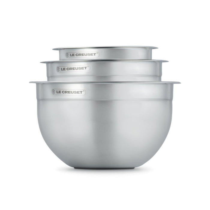 Le Creuset Stainless Steel Kitchen Bowl Set - Set of 3