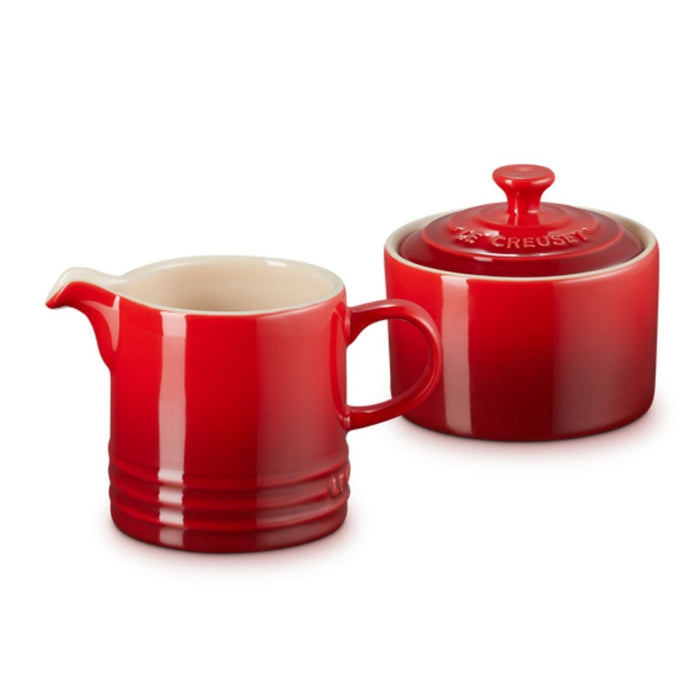 Le Creuset Stoneware Classic Creme/Milk and Sugar Set