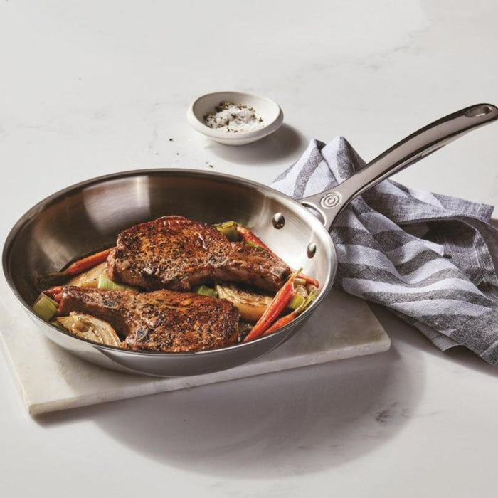 Le Creuset Signature 3 Ply Stainless Steel Shallow Frying Pan - 20cm