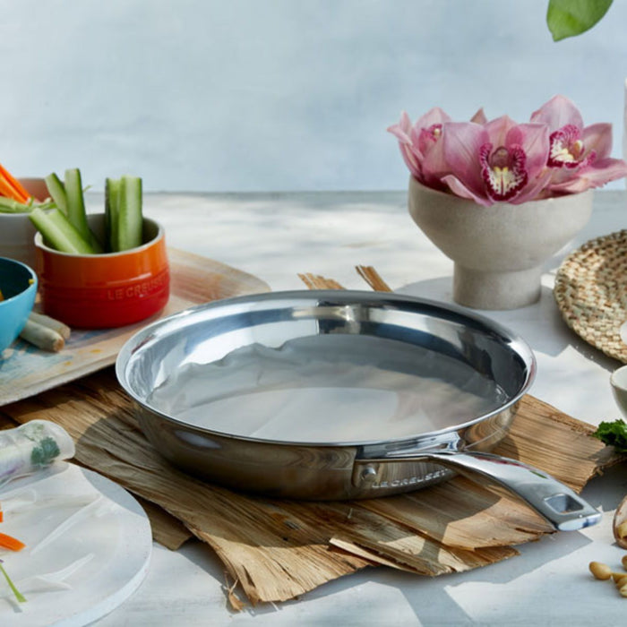 Le Creuset Signature 3 Ply Stainless Steel Shallow Frying Pan - 20cm