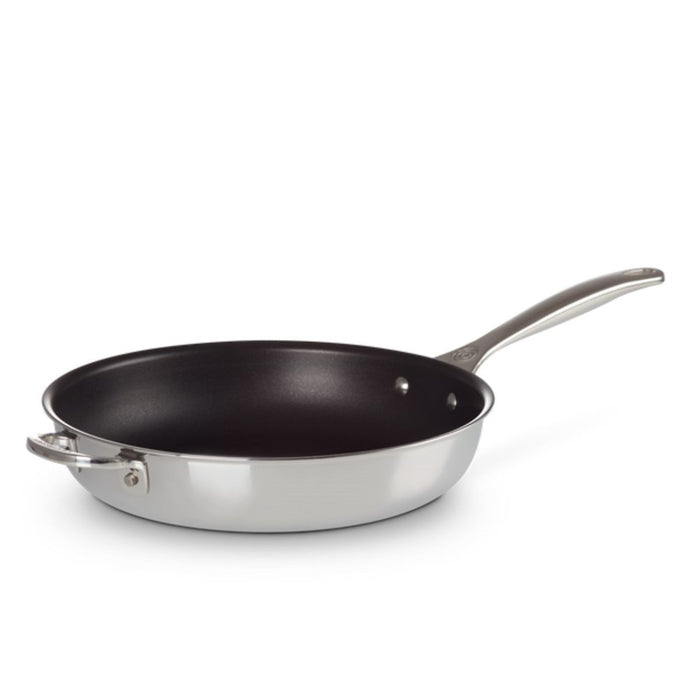 Le Creuset Signature 3 Ply Stainless Steel Deep Non-Stick Fry Pan with Helper Handle - 28cm