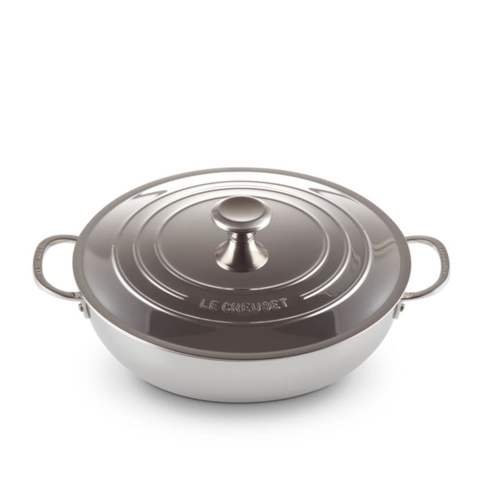 Le Creuset Signature 3 Ply Stainless Steel Shallow Casserole - 30cm