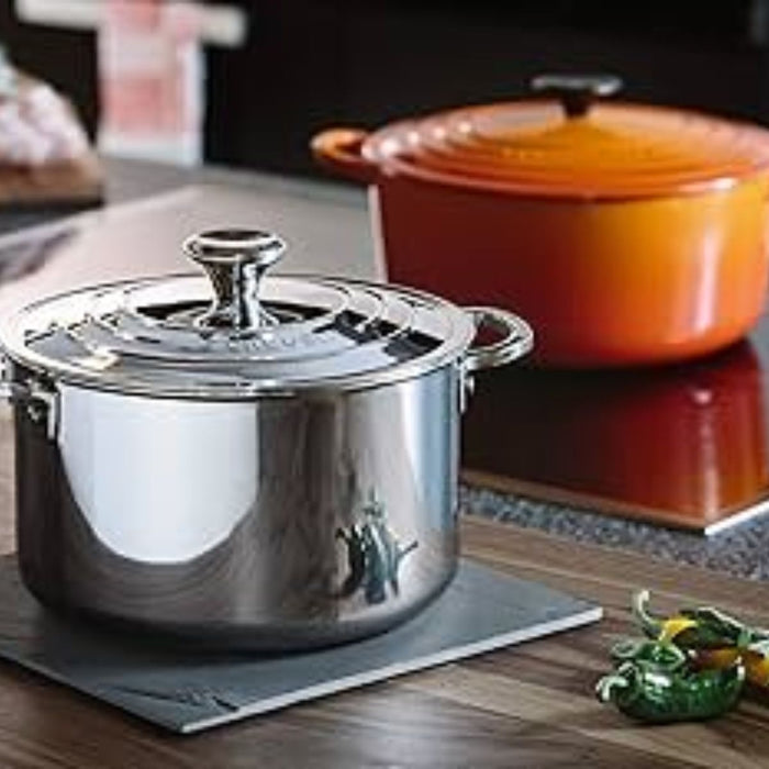 Le Creuset Signature 3 Ply Stainless Steel Stockpot - 24cm