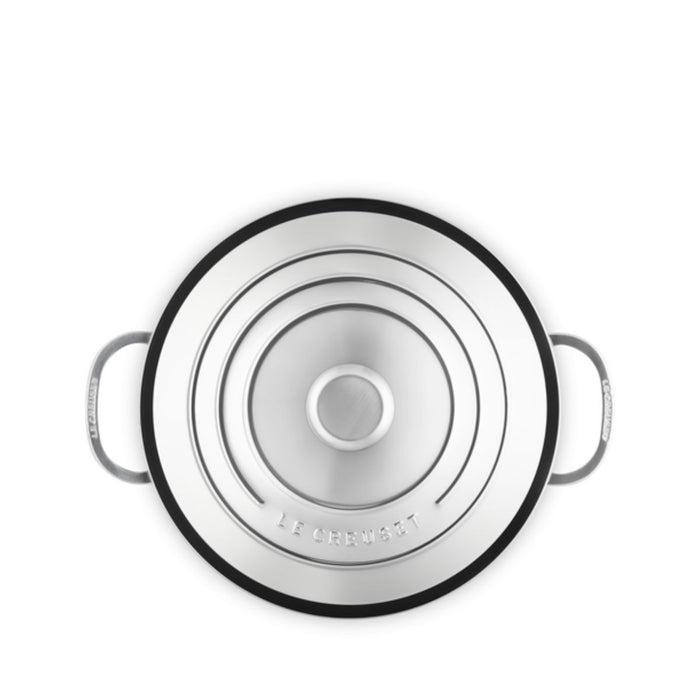 Le Creuset Signature 3 Ply Stainless Steel Low Round Casserole - 26cm