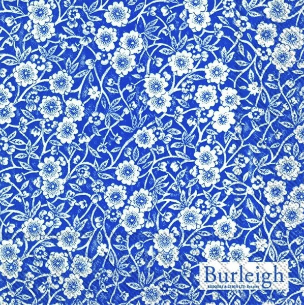 Burleigh Calico Blue Cocktail Napkin