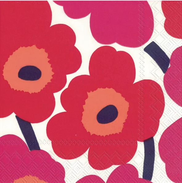 Marimekko Unikko Cocktail Napkin