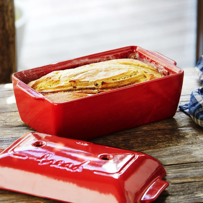Emile Henry Bread Loaf Baker - 28 x 12cm - Burgundy