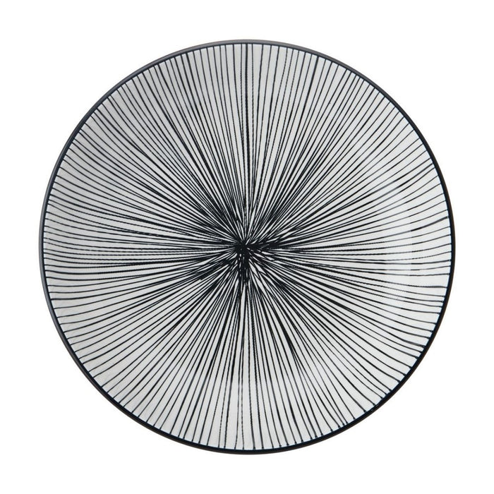 Mikasa Stoneware Bowl - 21cm - Black Stripe