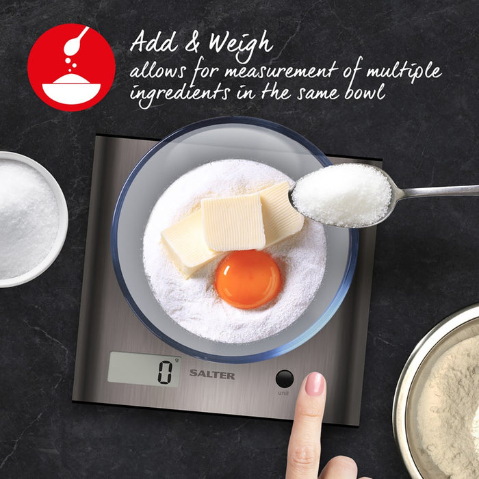 Salter ARC Stainless Steel Digital Kitchen Scale