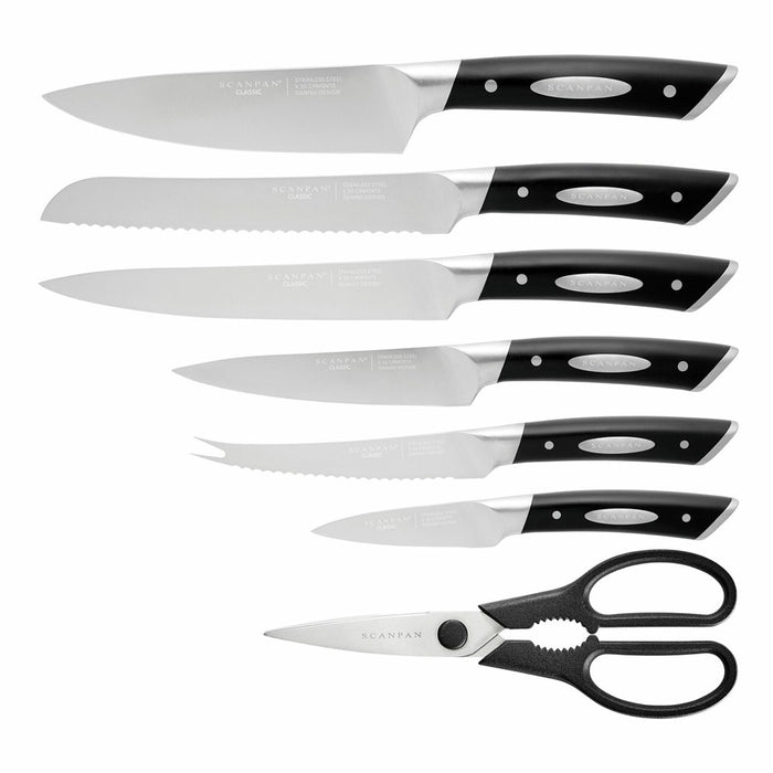 Scanpan Classic Knife Block Set - 8 Piece