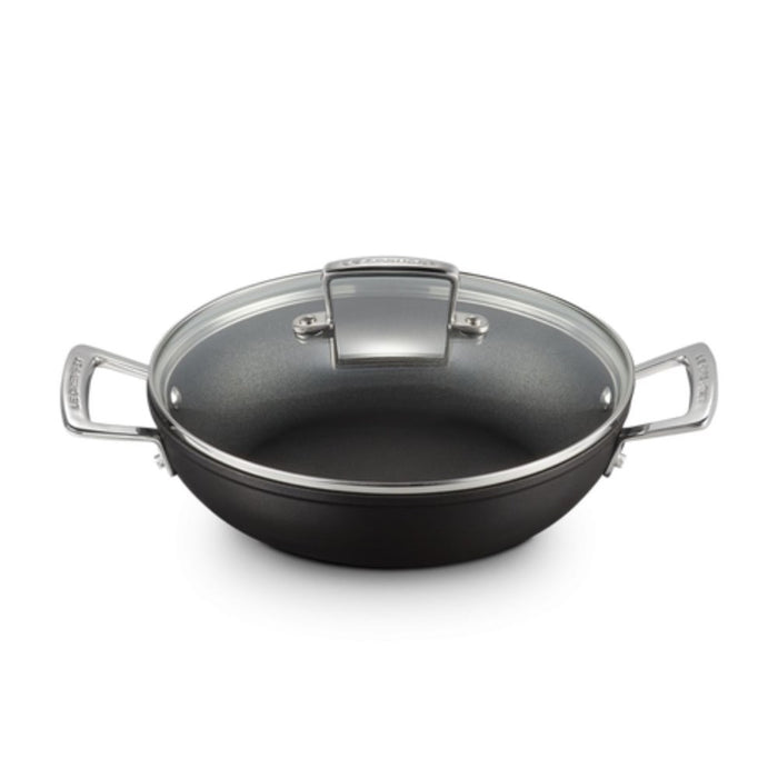 Le Creuset Toughened Non-Stick Shallow Casserole with Lid - 30cm