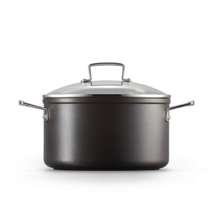 Le Creuset Toughened Non-Stick Deep Casserole with Lid - 24cm