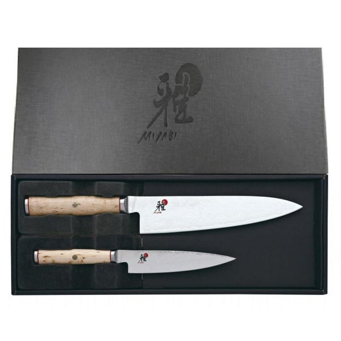 Miyabi 5000MCD Birchwood - 2 Piece Knife Set (Shotoh Utility and Chefs)