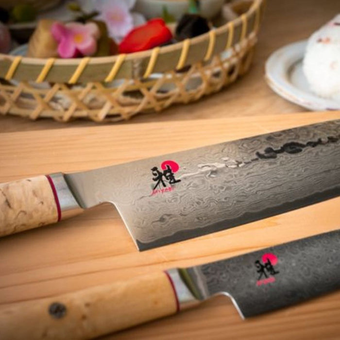 Miyabi 5000MCD Birchwood - 2 Piece Knife Set (Shotoh Utility and Santoku)