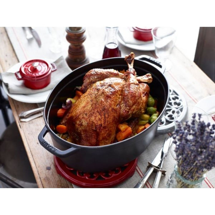 Staub Cast Iron Oval Cocotte - 31cm