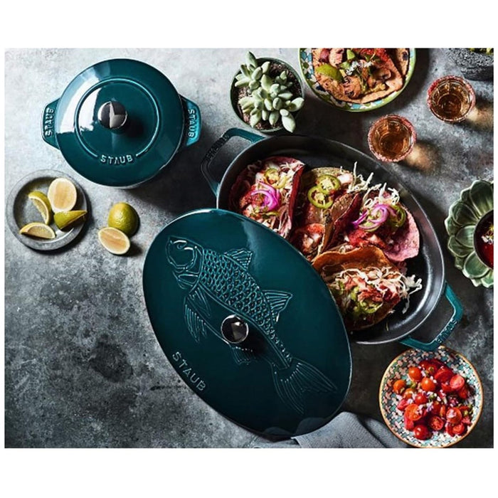 Staub Cast Iron Oval Fish Dish - 32cm