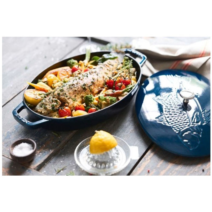 Staub Cast Iron Oval Fish Dish - 32cm