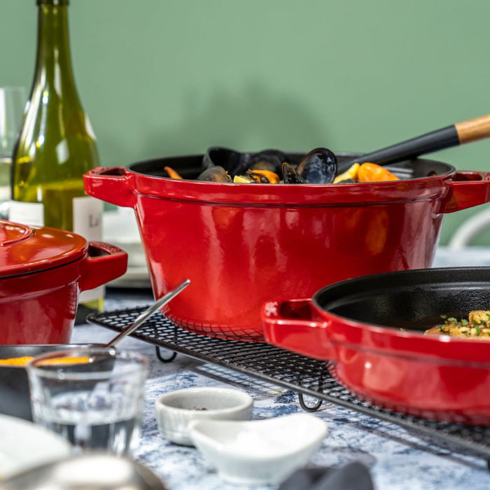 Staub Cast Iron Stackable Cocotte Set - 24cm, 4 piece