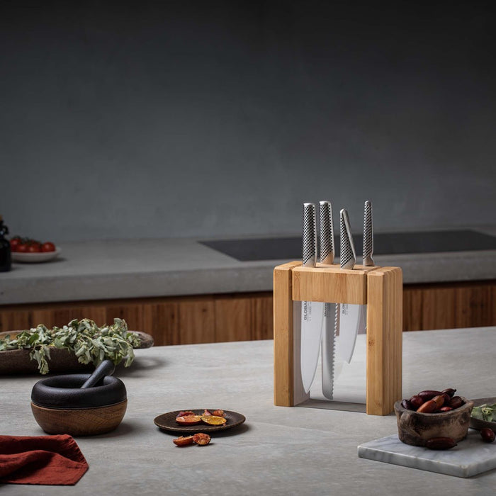 Global Ikasu V Knife Block Set - 5 Piece