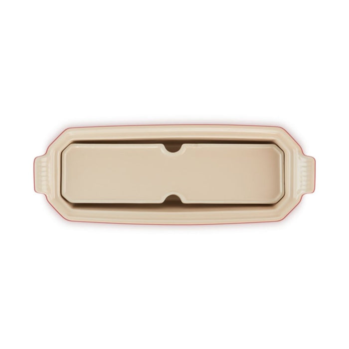 Le Creuset Stoneware Heritage Terrine with Press, Cerise - 32cm