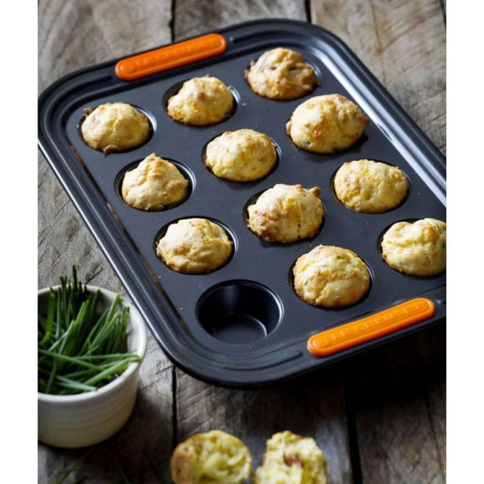 Le Creuset Toughened Non-Stick Mini Muffin Tray - 12 Cup