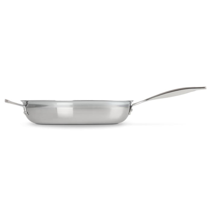 Le Creuset Classic 3 Ply Stainless Steel Fry Pan with Helper Handle - 28cm