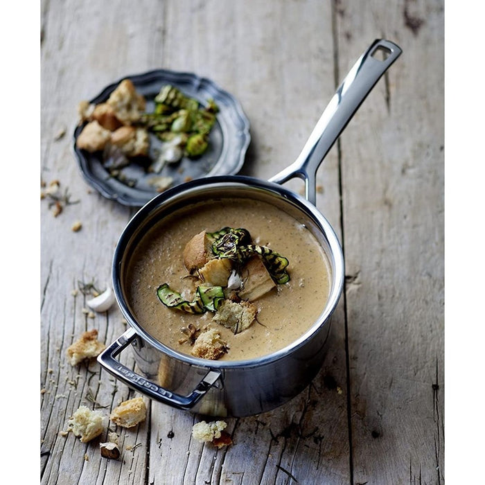 Le Creuset Classic 3 Ply Stainless Steel Saucepan with Lid - 16cm