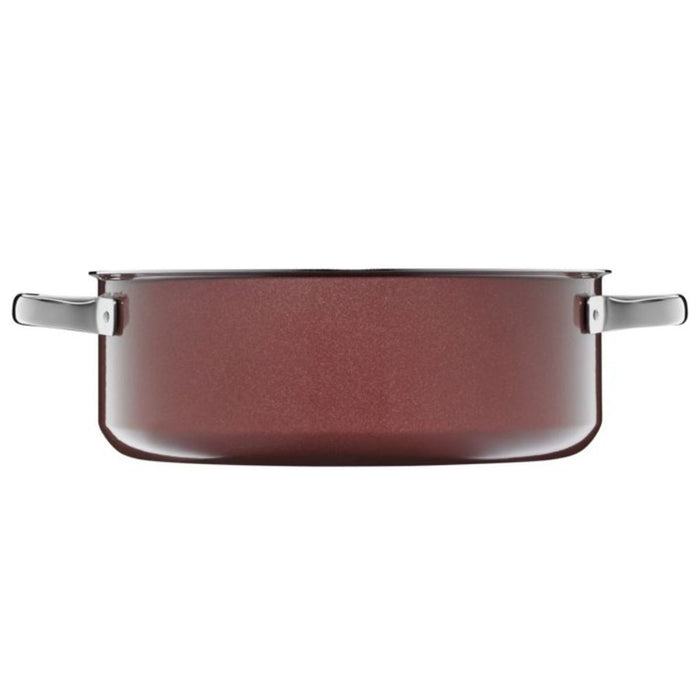 WMF Fusiontec Round Casserole / Roaster in Rose Quartz with Lid - 28cm