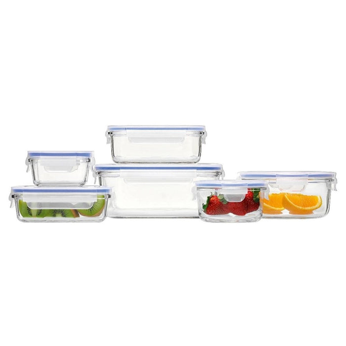 Glasslock Rectangle Tempered Glass Food Container - 1090ml