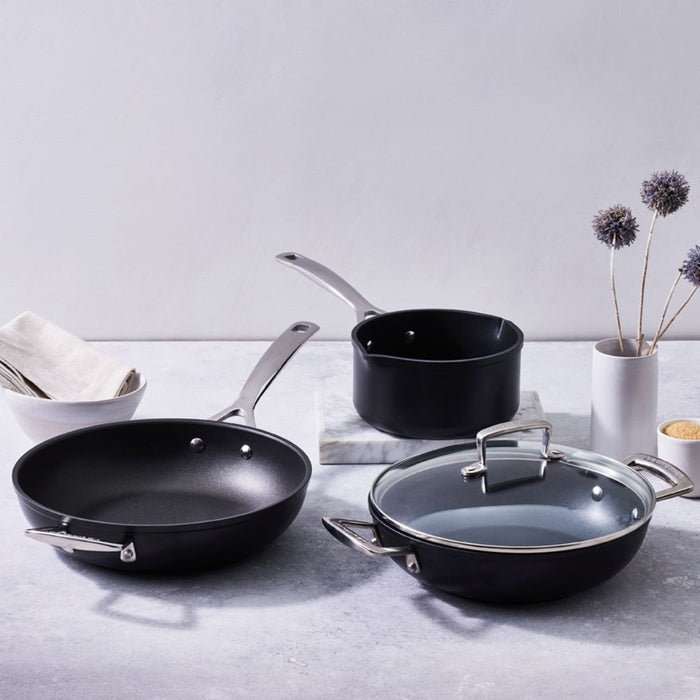 Le Creuset Toughened Non-Stick Saucepan Set - 3 Piece