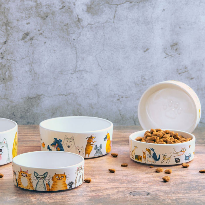BIA Cordon Bleu Wags To Whiskers Cat Bowl
